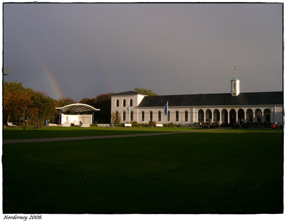 Im Schein des doppelten Regenbogens.