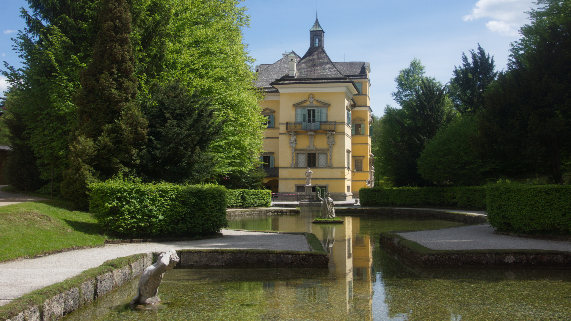 Im Schlosspark Hellbrunn bei Salzburg in Östereich