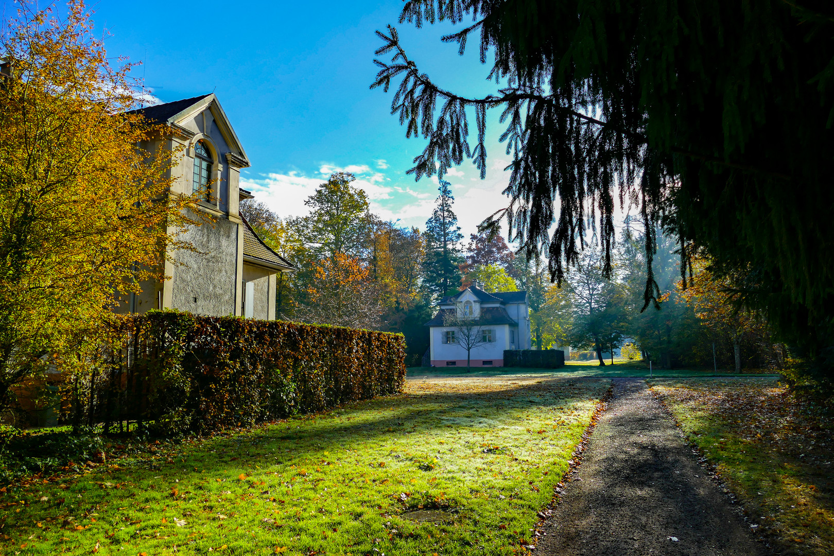 Im Schlosspark von Schloss Favorite