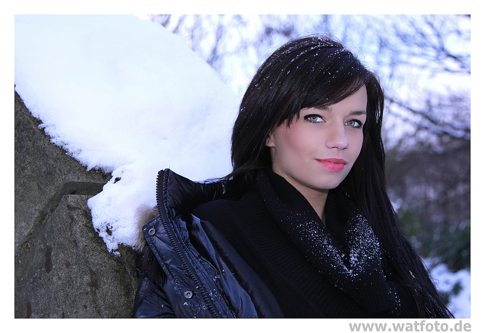 im Schnee mit Marijana aus Kroatien ^^