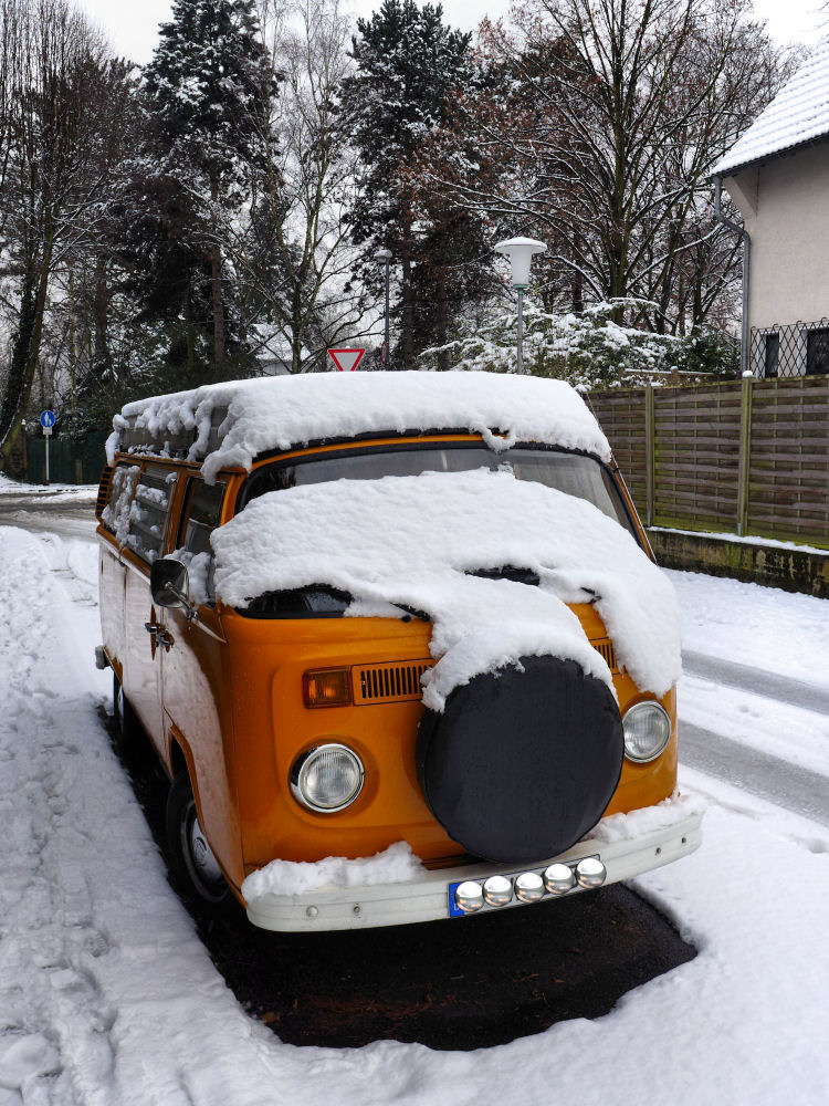 Im Schnee verschlafen