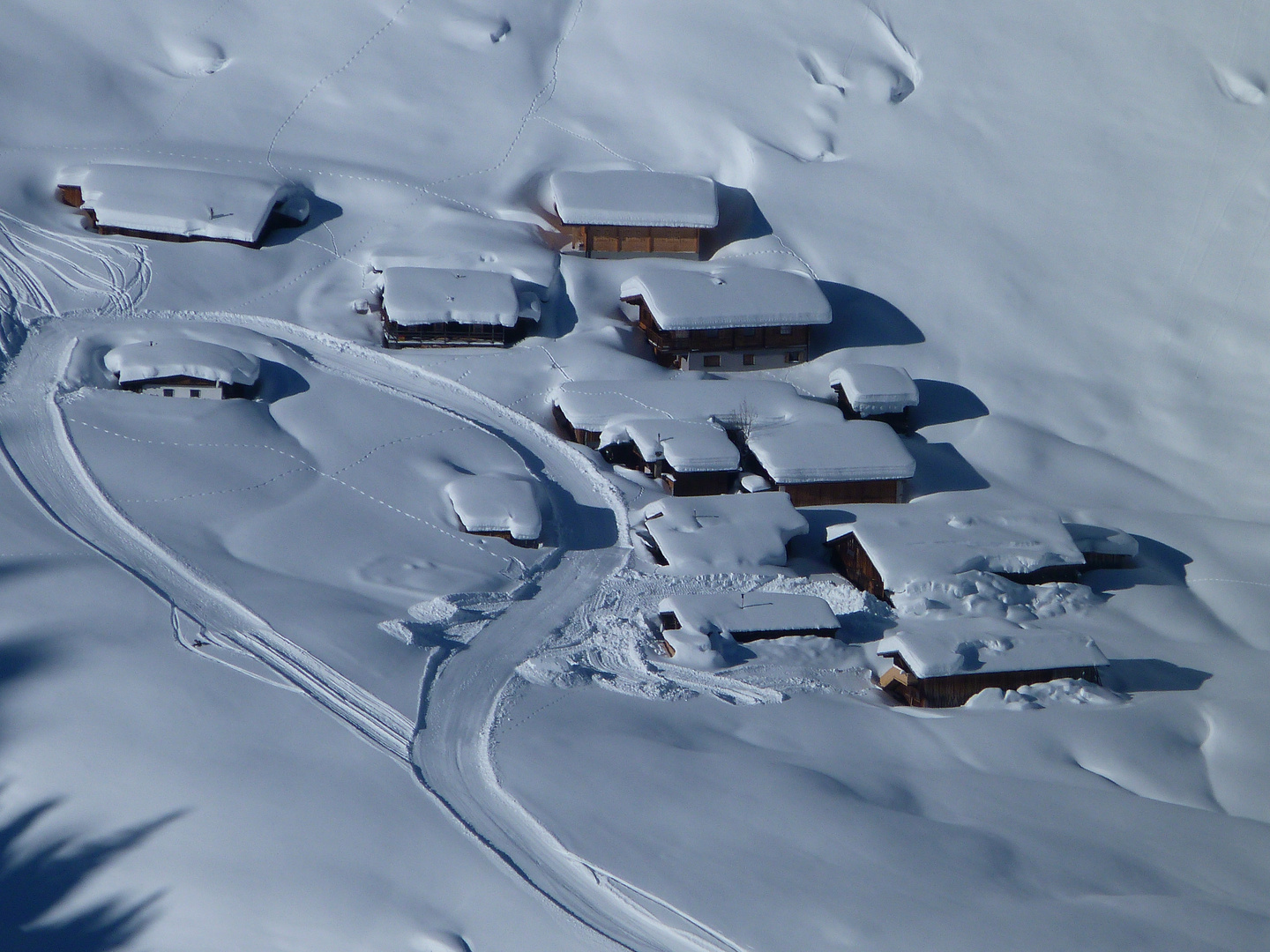 Im Schnee versunken