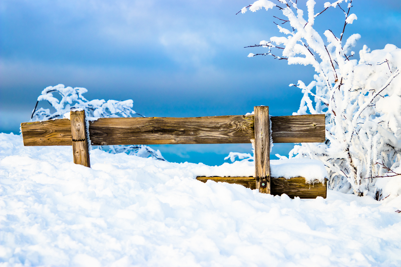 Im Schnee versunken