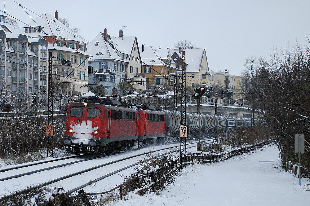 Im Schneechaos durch Ulm...