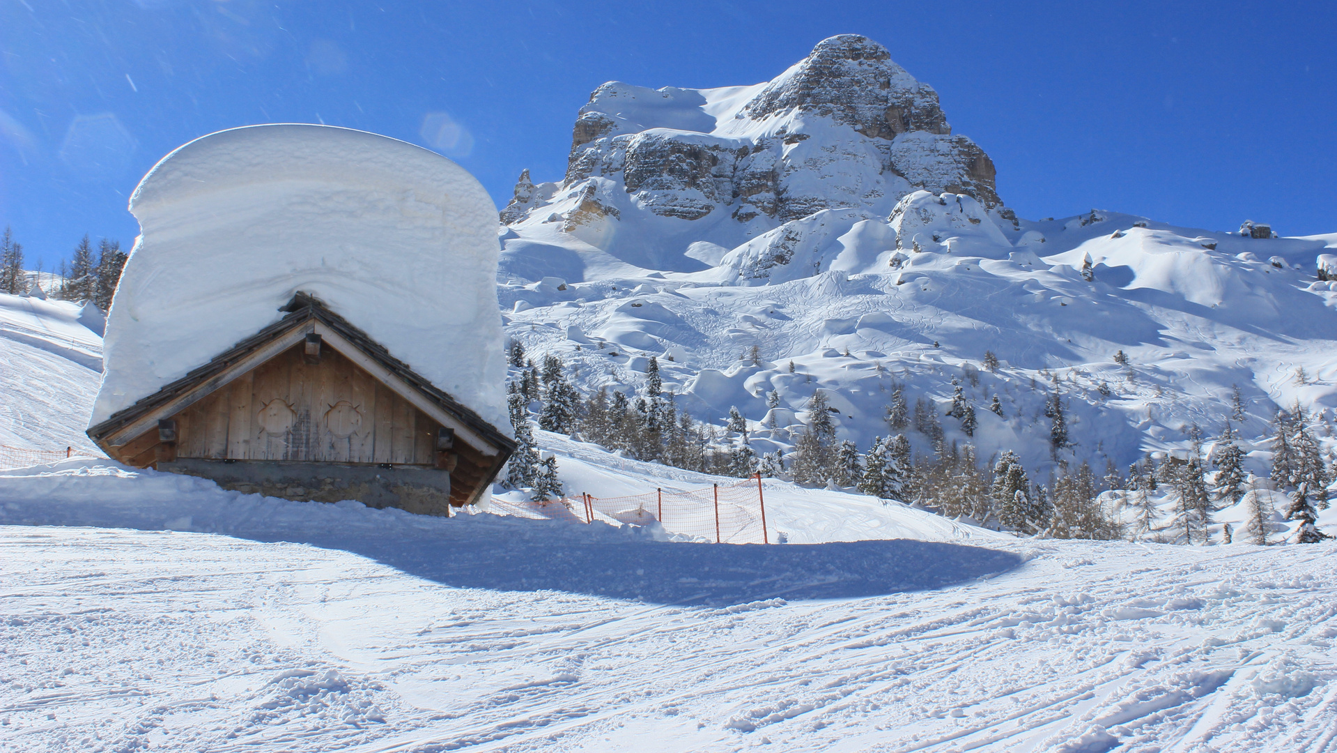 Im Skigebiet Cinque Torri