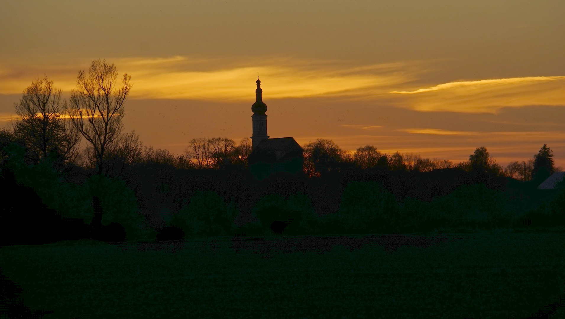 im Sonnenuntergang 