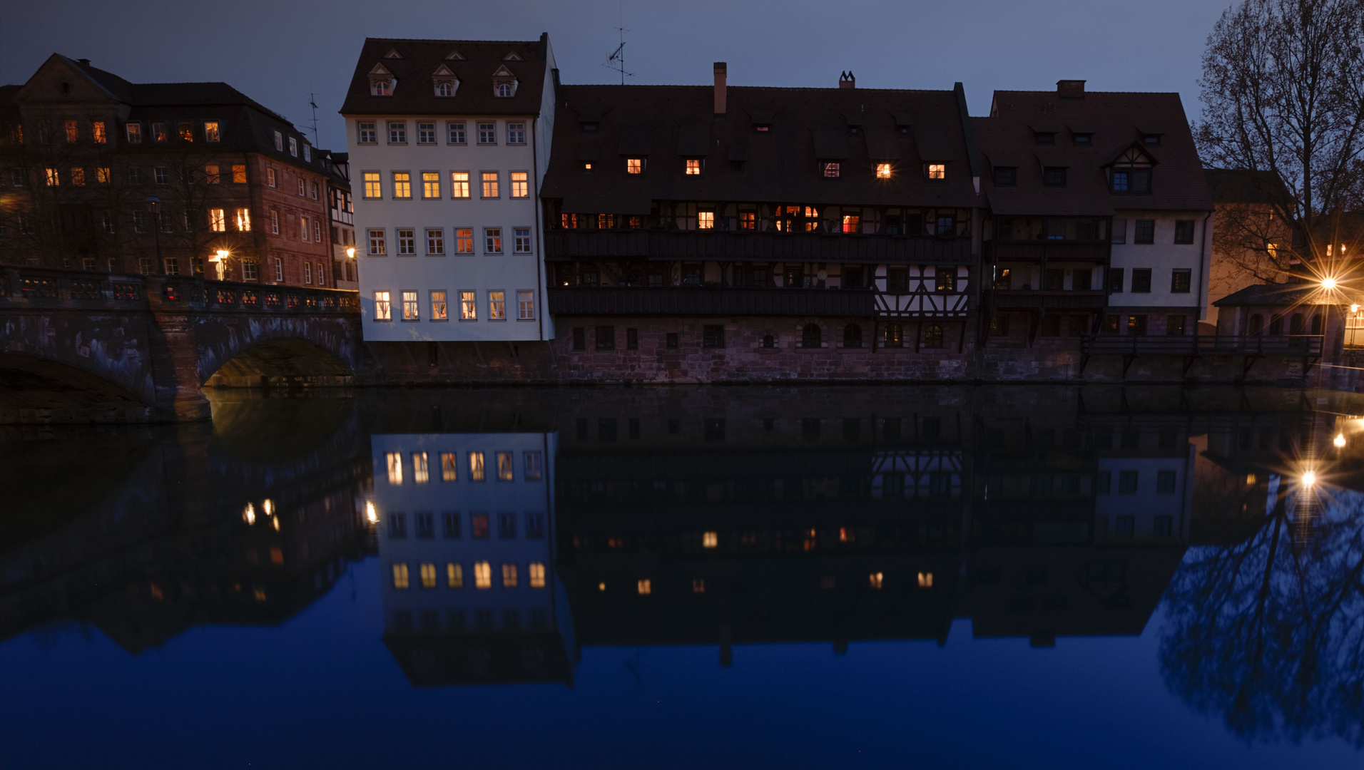 im spätabendlichen schönen Nürnberg