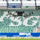 Im Stadion FC St. Gallen - Luftbildtechnik Konstanz