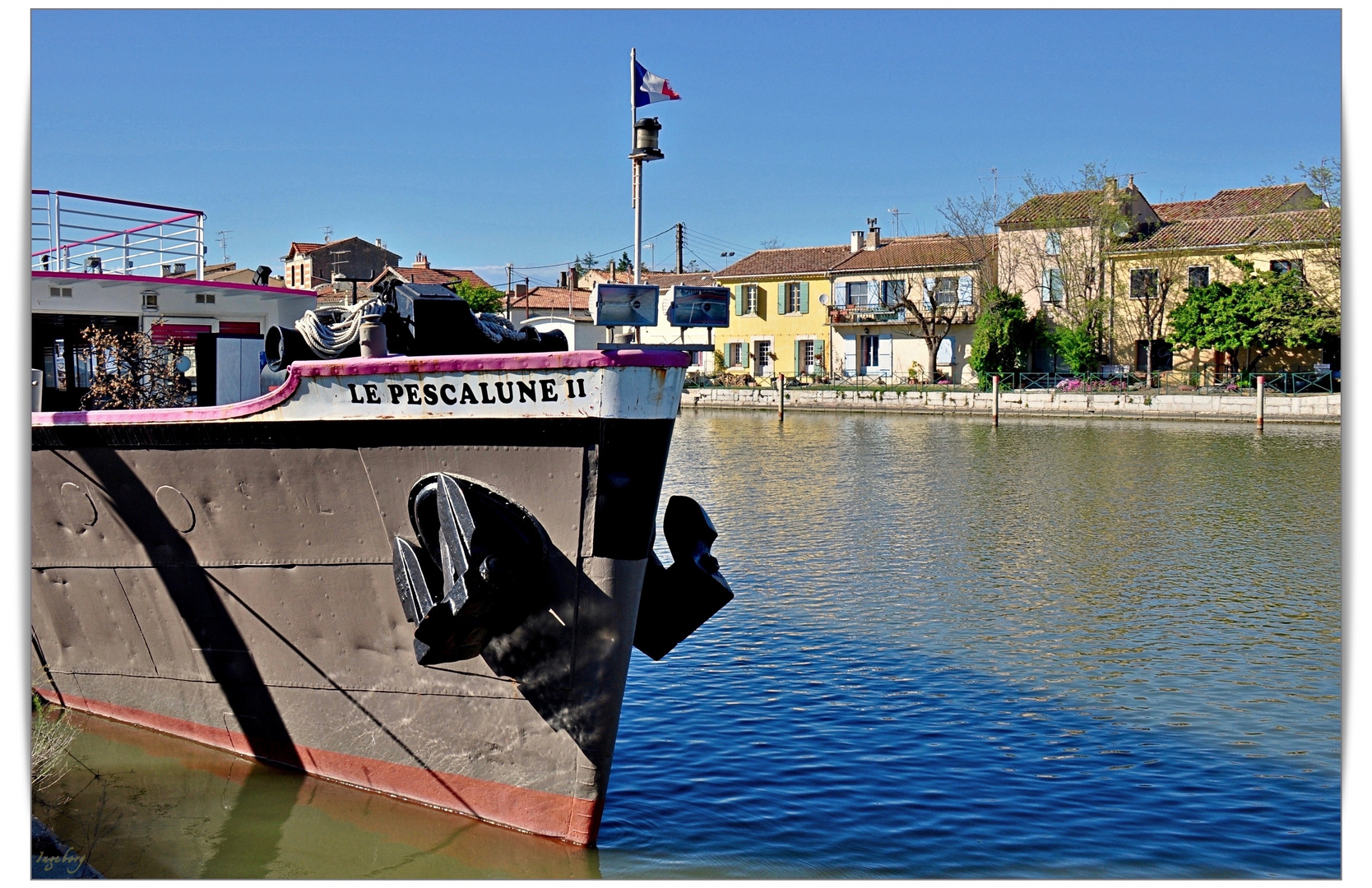 im Stadthafen von Aigues-Mortes