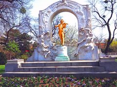 Im stadtpark in wien - beliebtes motiv