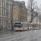 Im Starkregen Leipzig Annaberger Straße