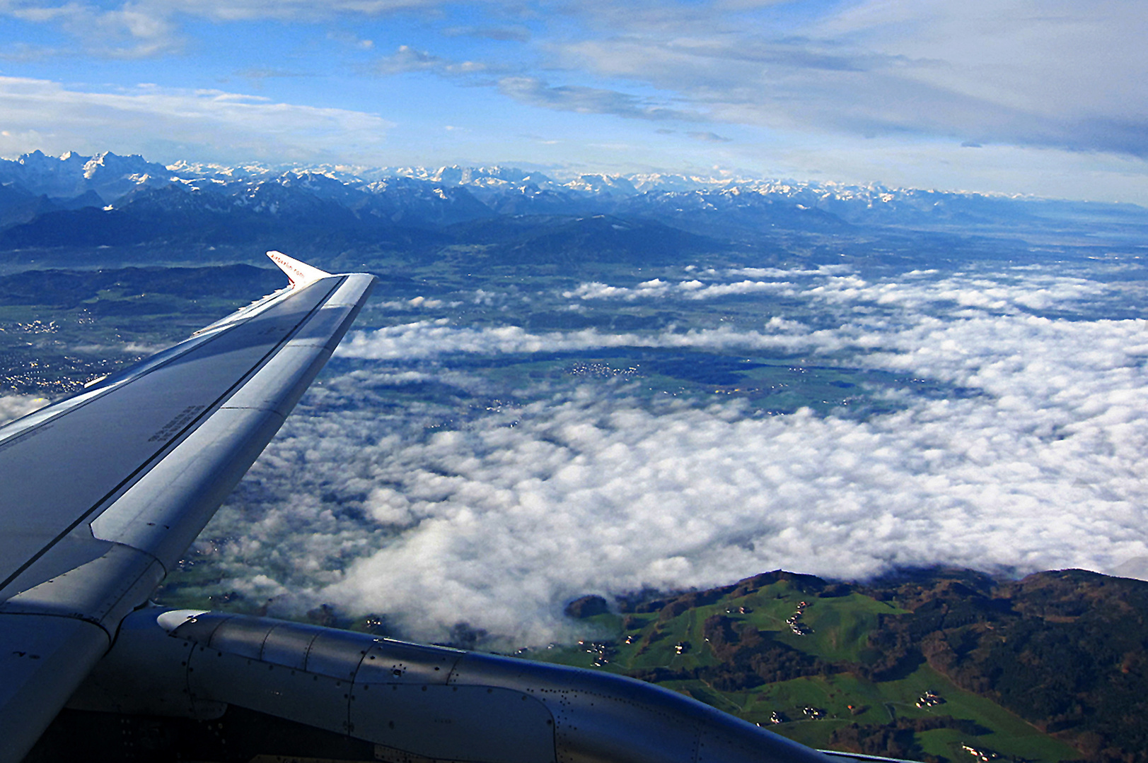 Im Steigflug über das Berchtesgadener Land - Oberbayern