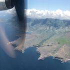 Im Steigflug vor Nuku Hiva