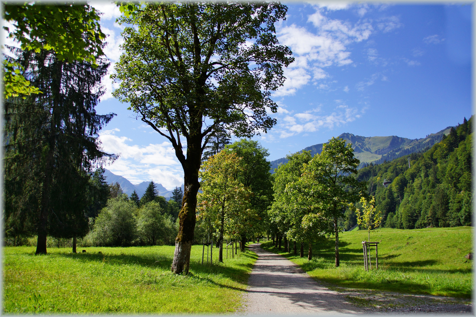 Im Stillachtal bei Sonnenschein