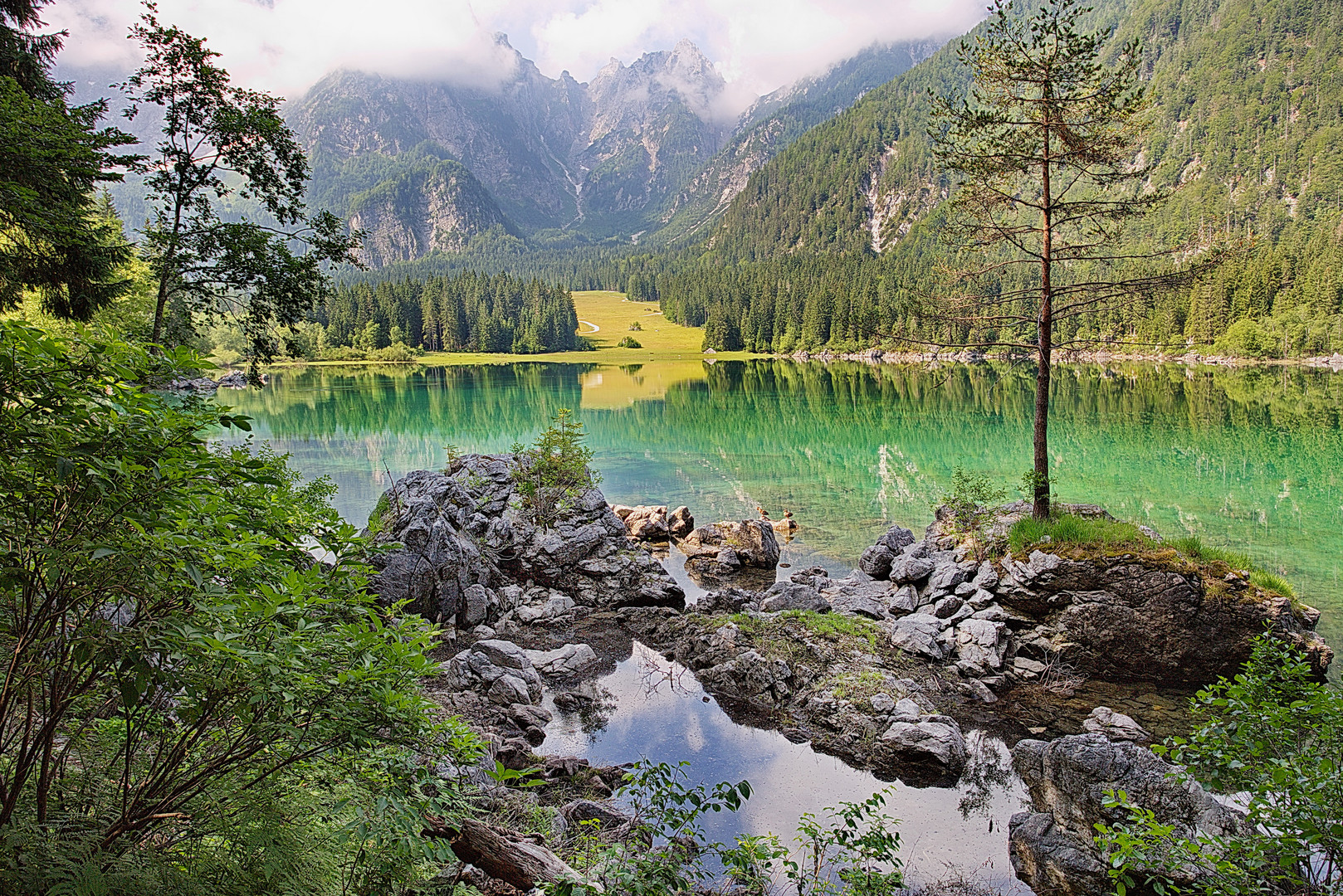 Im strahlenden Morgenlicht