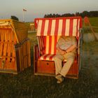 ....im Strandkorb......"mit Blick auf den Jadebusen"