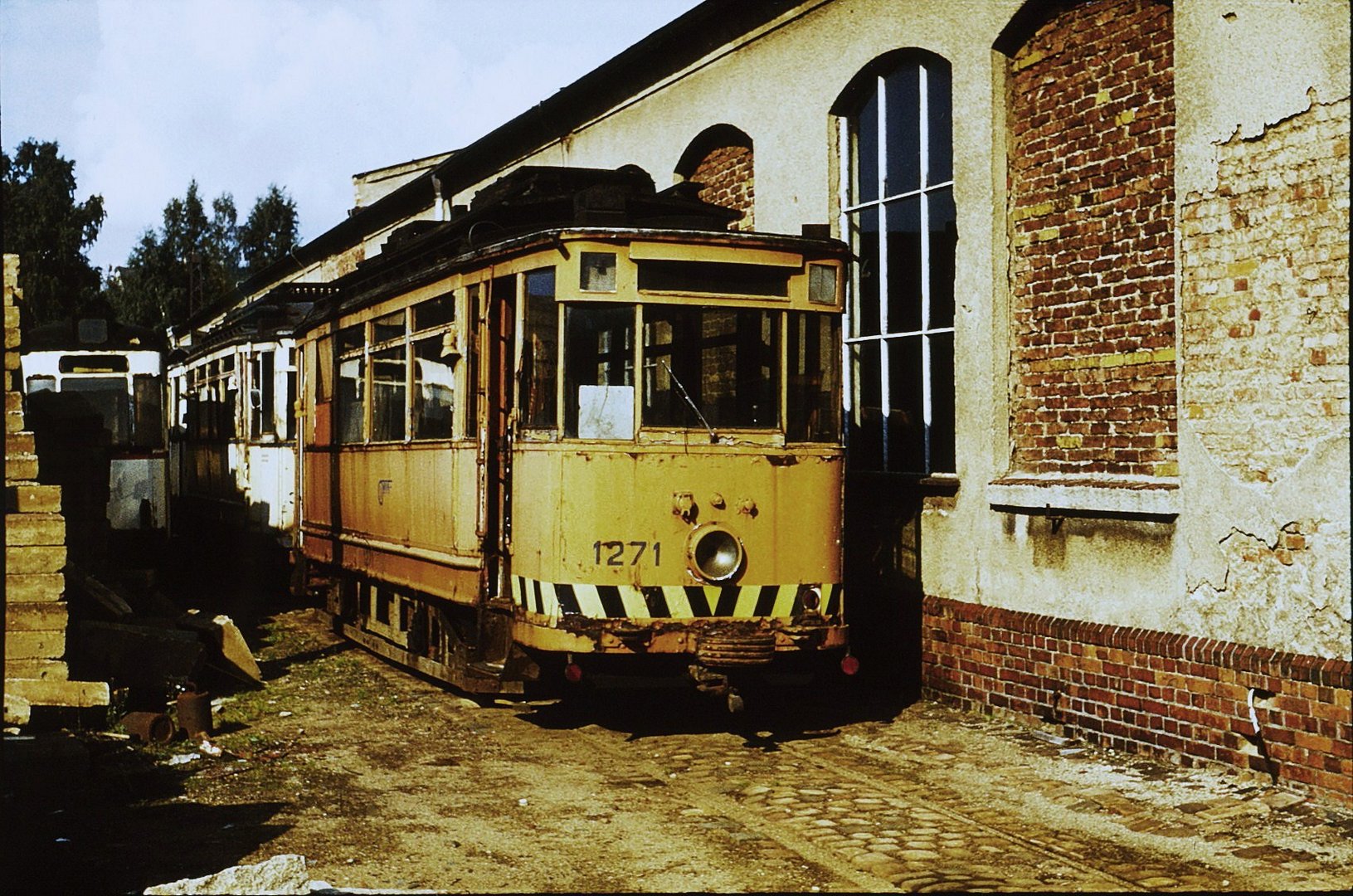 Im Straßenbahnhof Altendorf