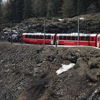 Im Streckenabschnitt zwischen Alp Grüm....