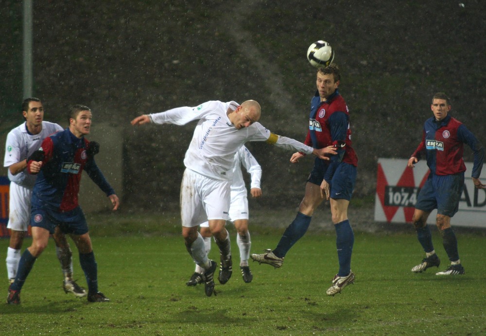 Im strömenden Regen