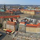 Im Süden der Frauenkirche Kreuzkirche,Altmarkt und Kulturpalast und für mich viele neue Häuser...