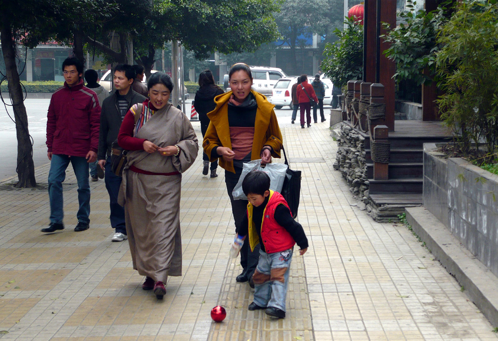 Im   t i b e tischen   Viertel von Chengdu