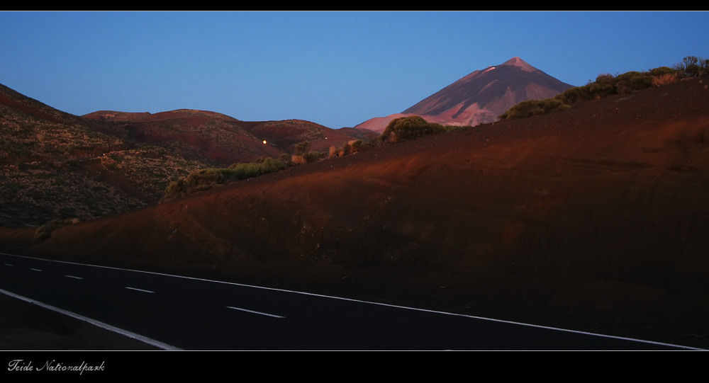 Im Teide Nationalpark, kurz nach Sonnenaufgang