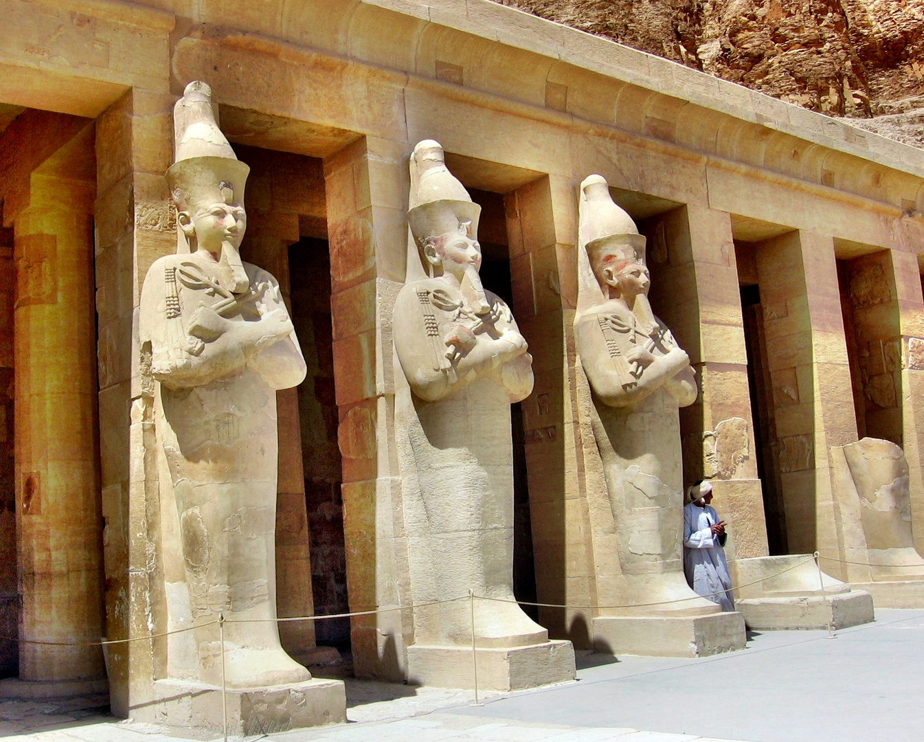 im Tempel der Pharaonin Hatschepsut