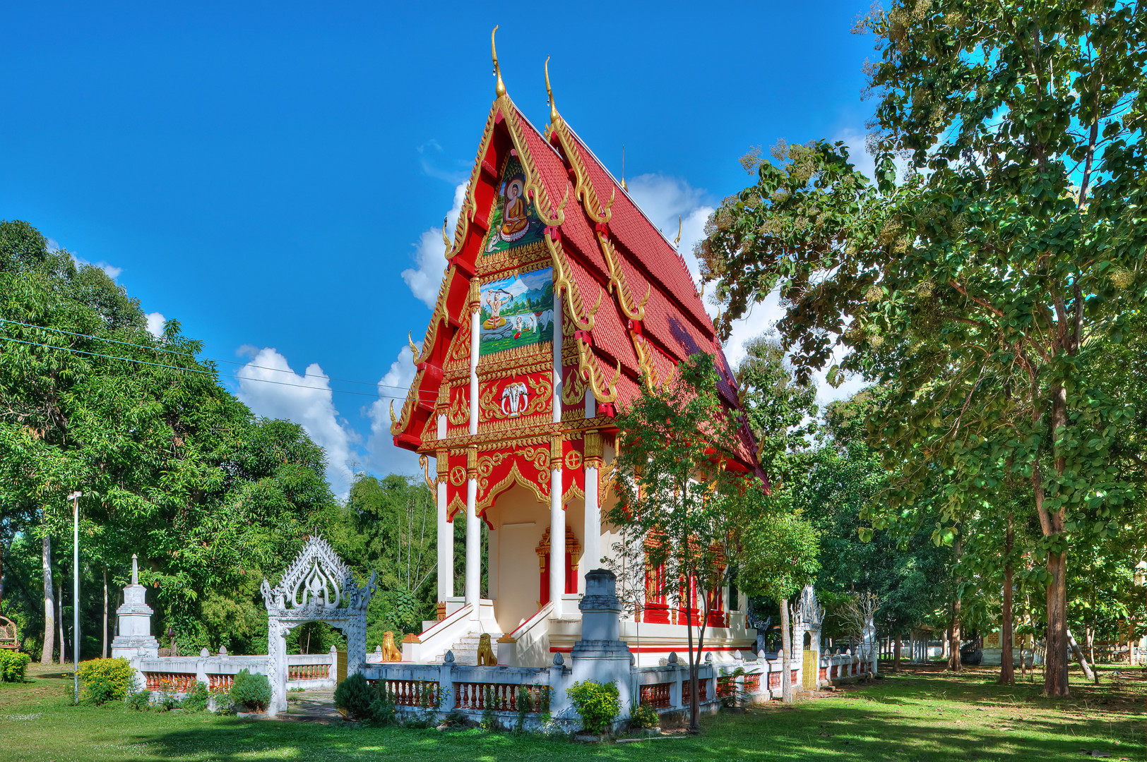 Im Tempelbezirk, Thailand