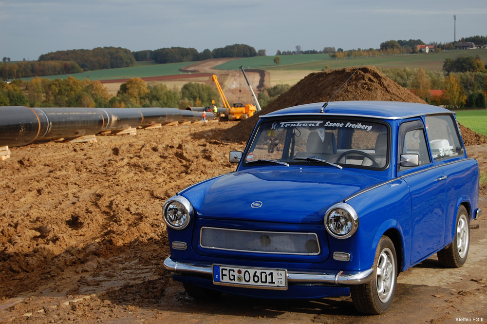 Im Trabant unterwegs an der OPAL