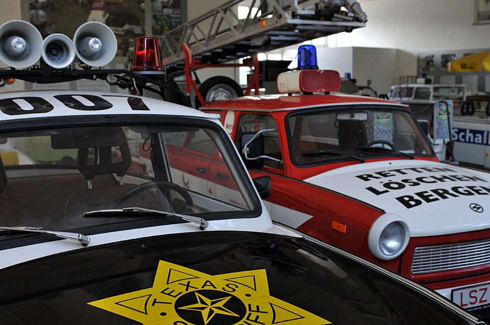 Im Trabiparadies: Sheriff- und Feuerwehr – Trabi