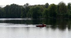 Im Tretboot....