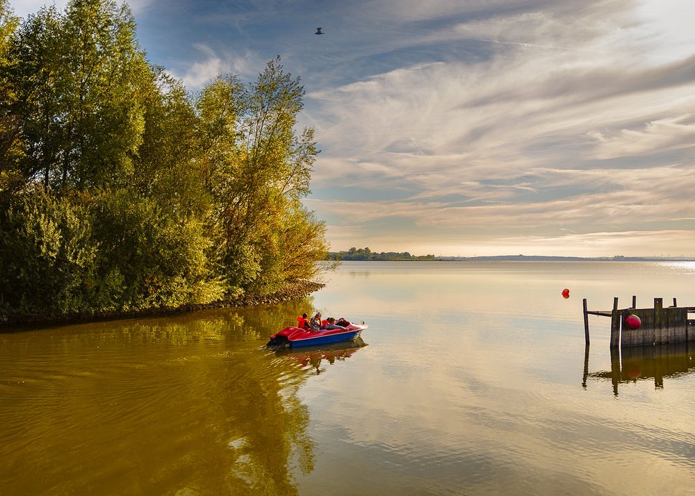 Im Tretboot über den See