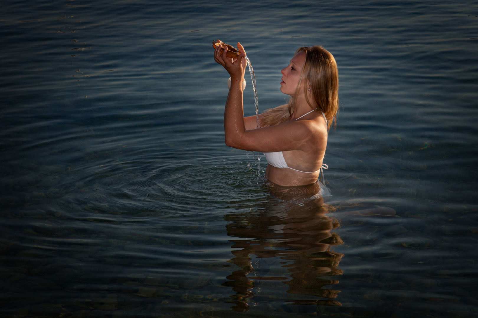 Im Trinkwasser baden