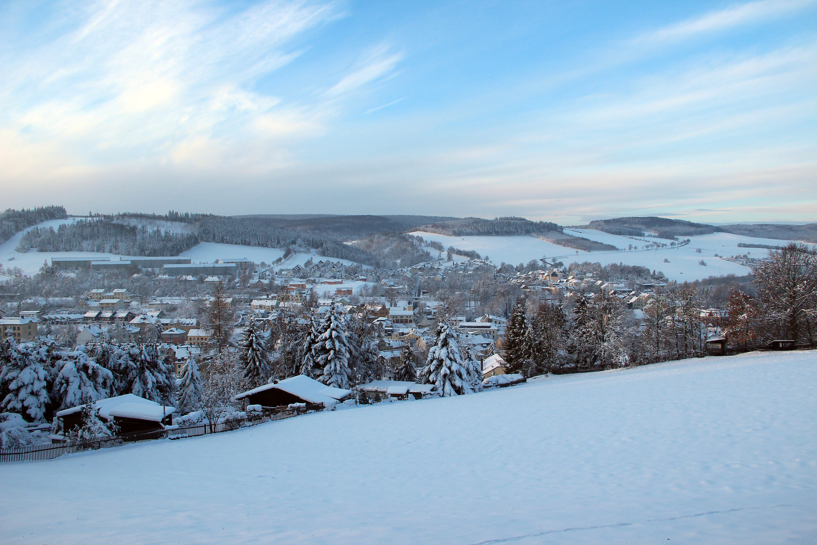 im verschneiten Olbernhau