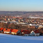 Im VG unserer Siedlung in Dohna am Rand des Ortes mit dem Blick...