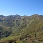 Im Vordergrund der Roßkopf 2576 Meter hinten der Rastkogel 2762 Meter