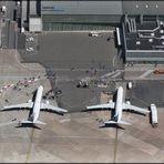 Im Vorfeld Flughafen Bremen (Luftbild, airport aerial)