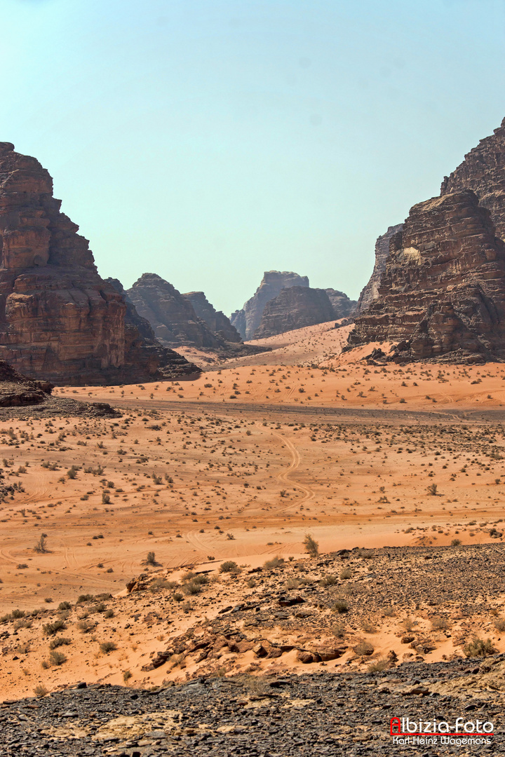 Im Wadi Rum (Jordanien)