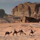 Im Wadi Rum unterwegs ...