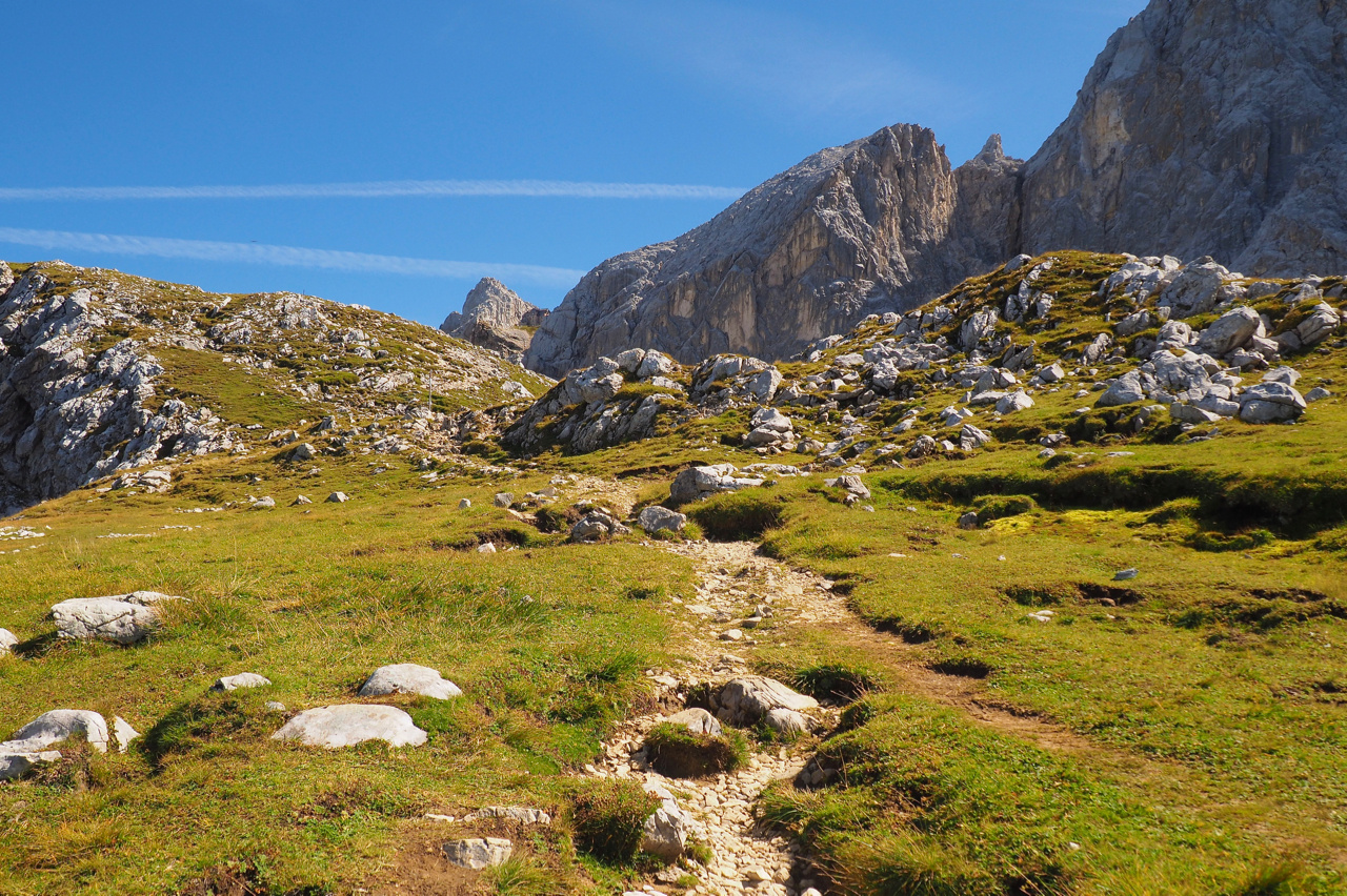 Im Wettersteingebirge, der Weg zur Meilerhütte