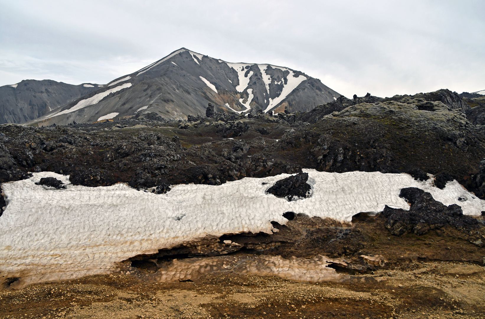 Im wildromantischem Lavafeld Laugahraun