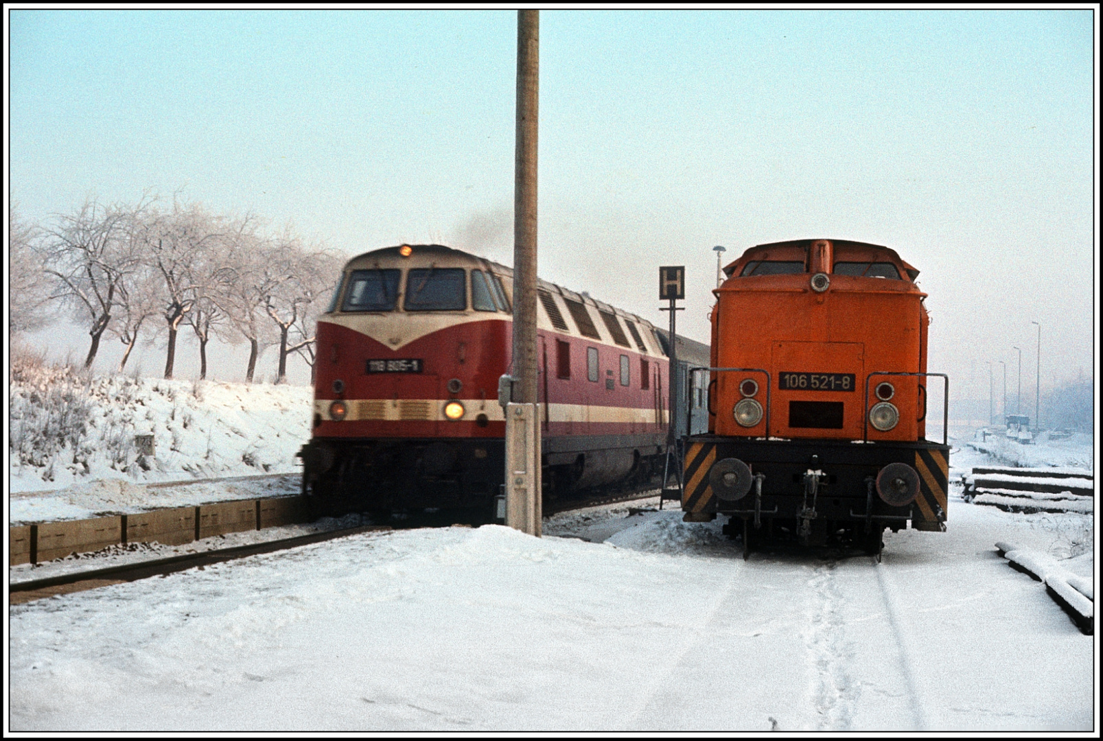 Im Winter 1982 mit den gelben Wagen unterwegs (Teil II)