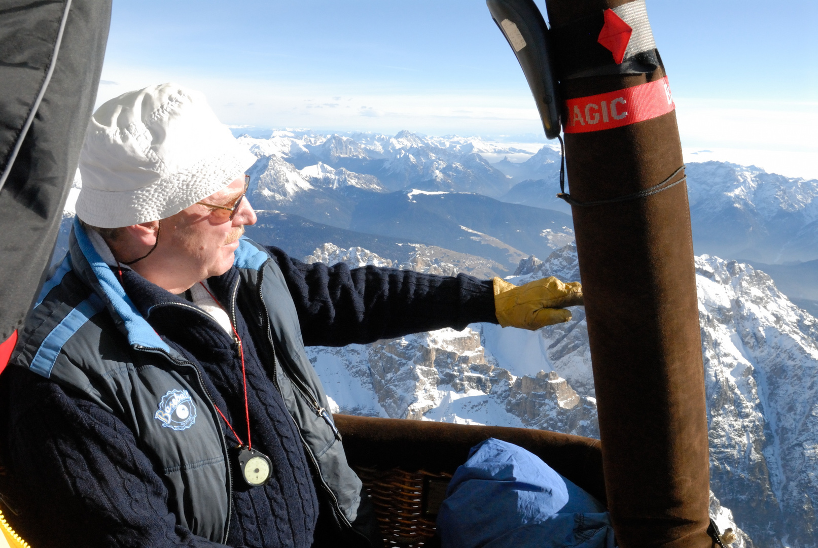 Im Winter in den Dolomiten