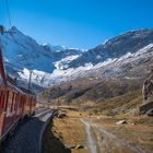 Im Zug auf der Berninastrecke