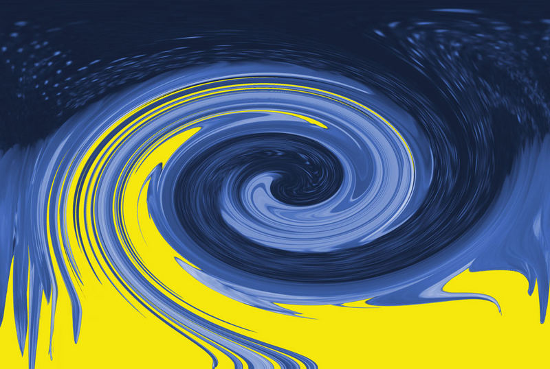 Imagination in blue and yellow