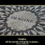 Imagine all the people living life in peace...