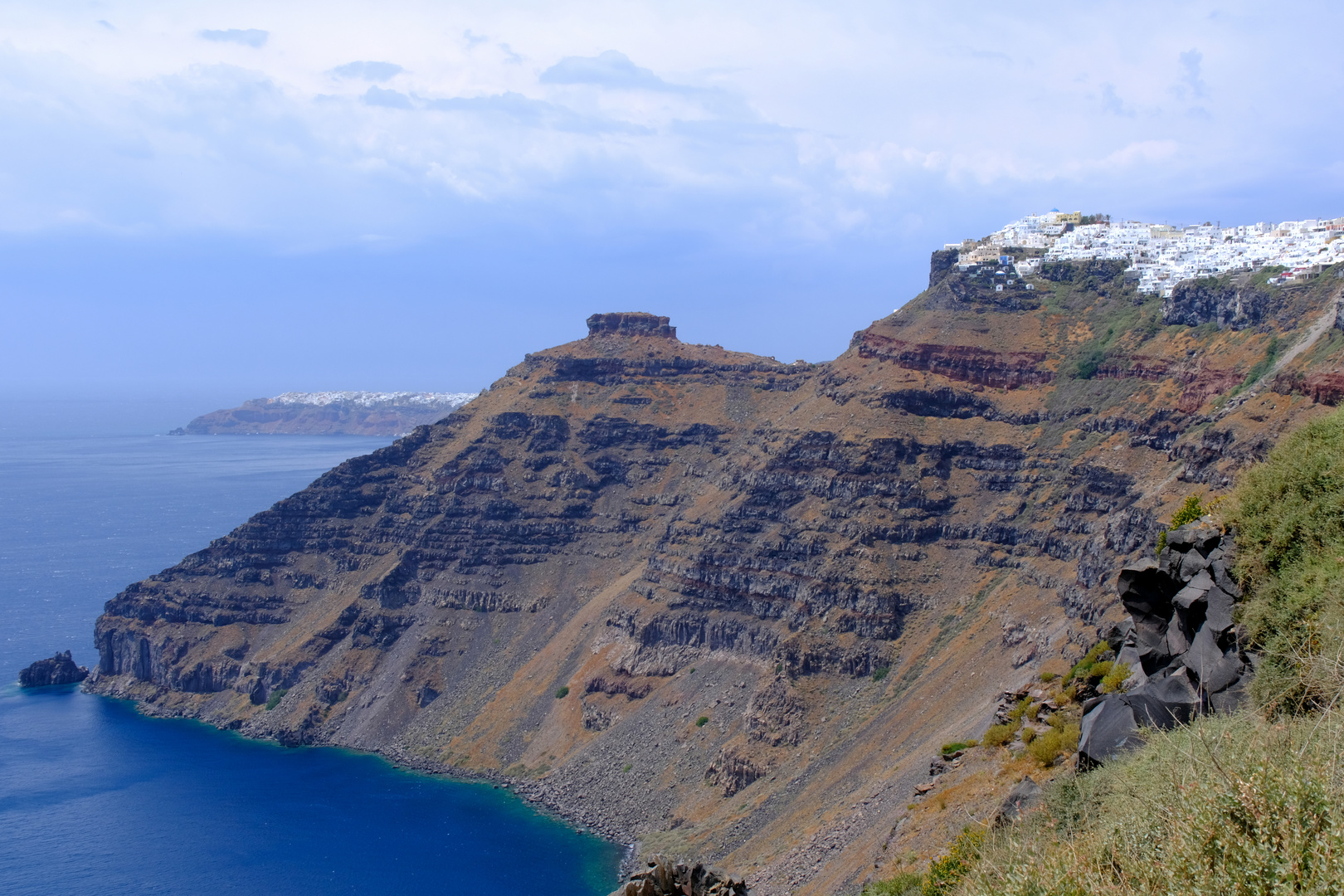 ...Imerovigli - Skaros Felsen - Oia...