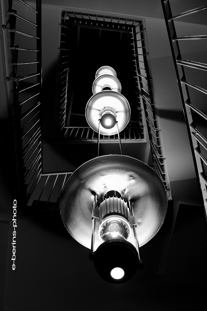 IMG_0689-B&W-Paris-Stairway & light