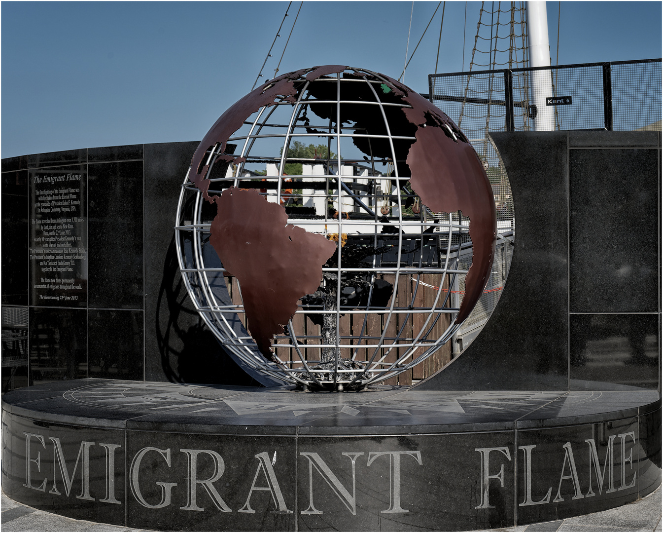 Imigrant Flame in New Ross 