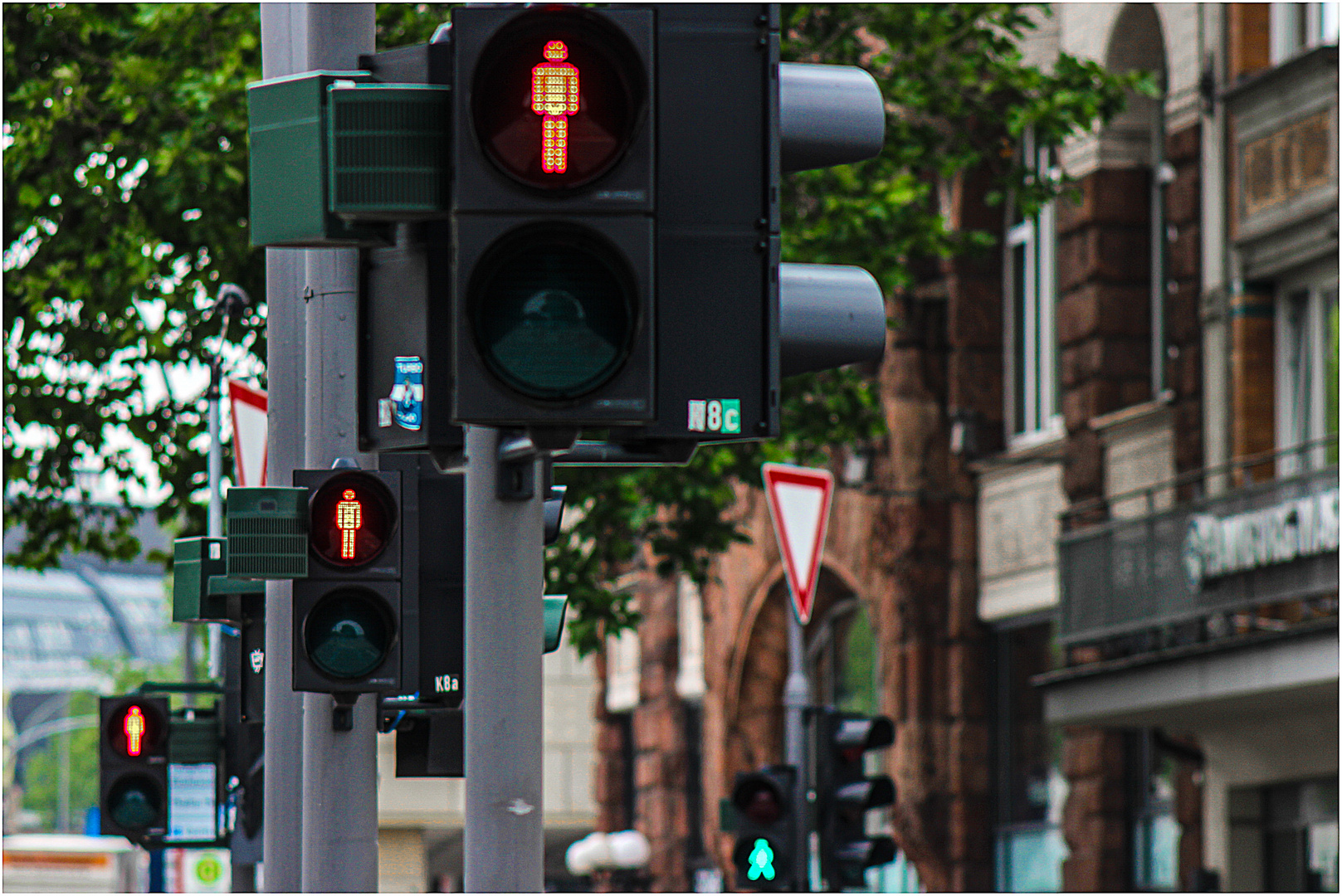 Immer gut auf die Ampeln achten ...